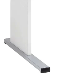 Weißer Bürotisch mit Knieraumblende - Radiassu