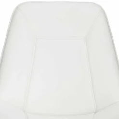 Weißer Drehstuhl mit Kunstleder Schalensitz - Chiloena