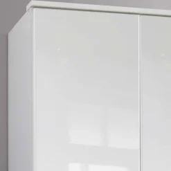 Weißer Kleiderschrank mit hochglänzender Front - Venture I