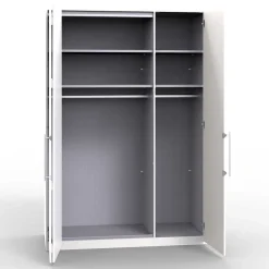 Weißer Kleiderschrank mit 150 cm Breite - Dolienca