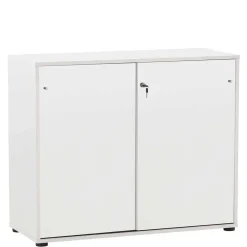 Weißer Office Aktenschrank 168 cm hoch - Empire