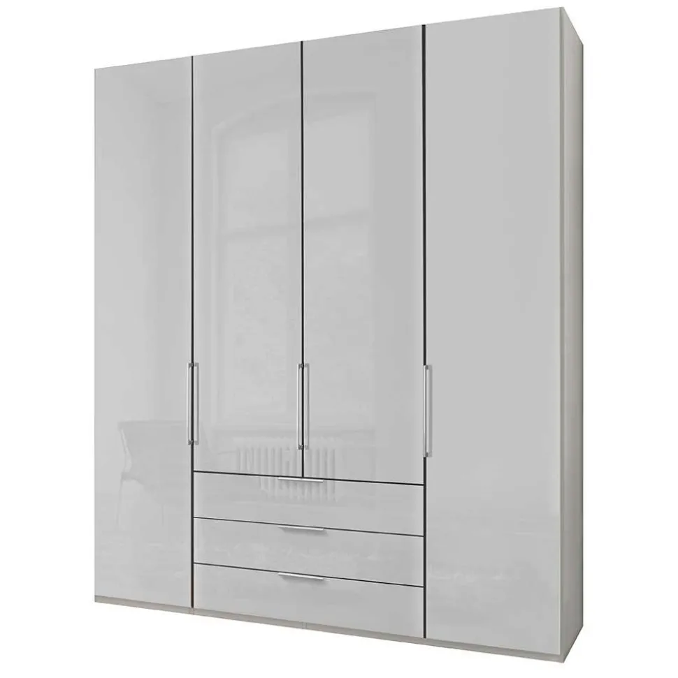 Weißer Schlafzimmerschrank 3-türig - Rhoen