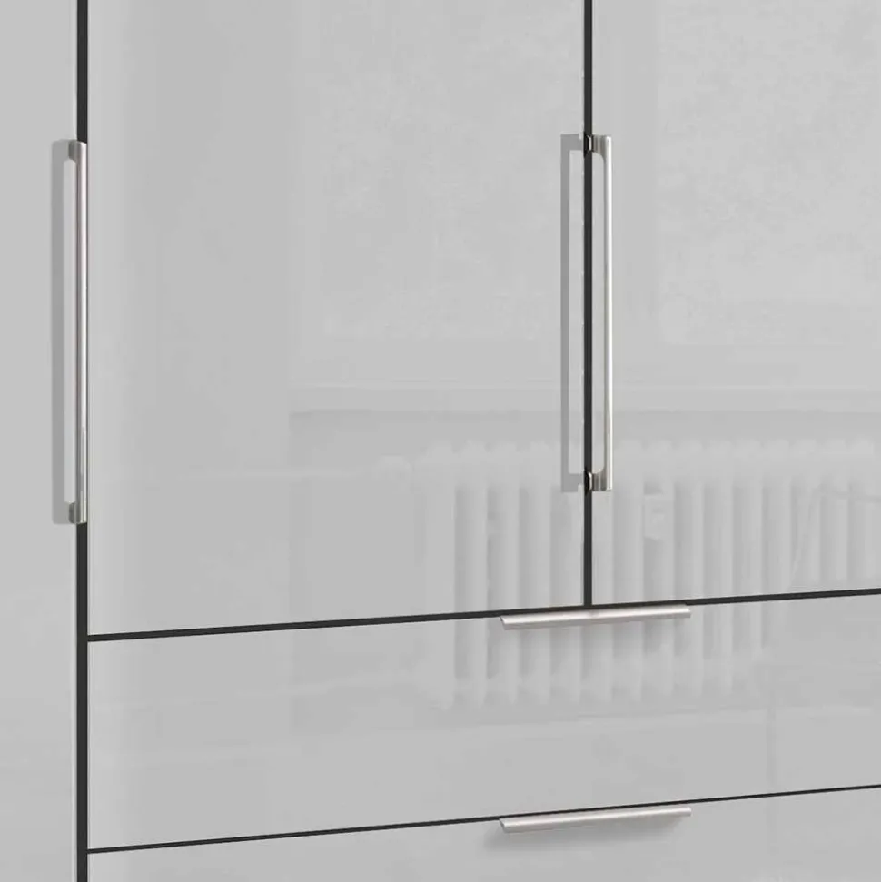 Weißer Schlafzimmerschrank 3-türig - Rhoen