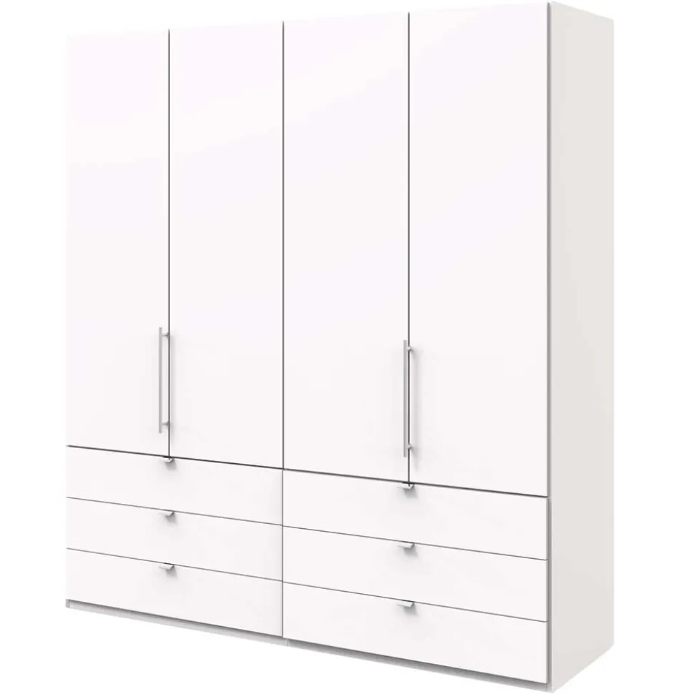 Weißer Schlafzimmerschrank mit Falttüren - Donpiave