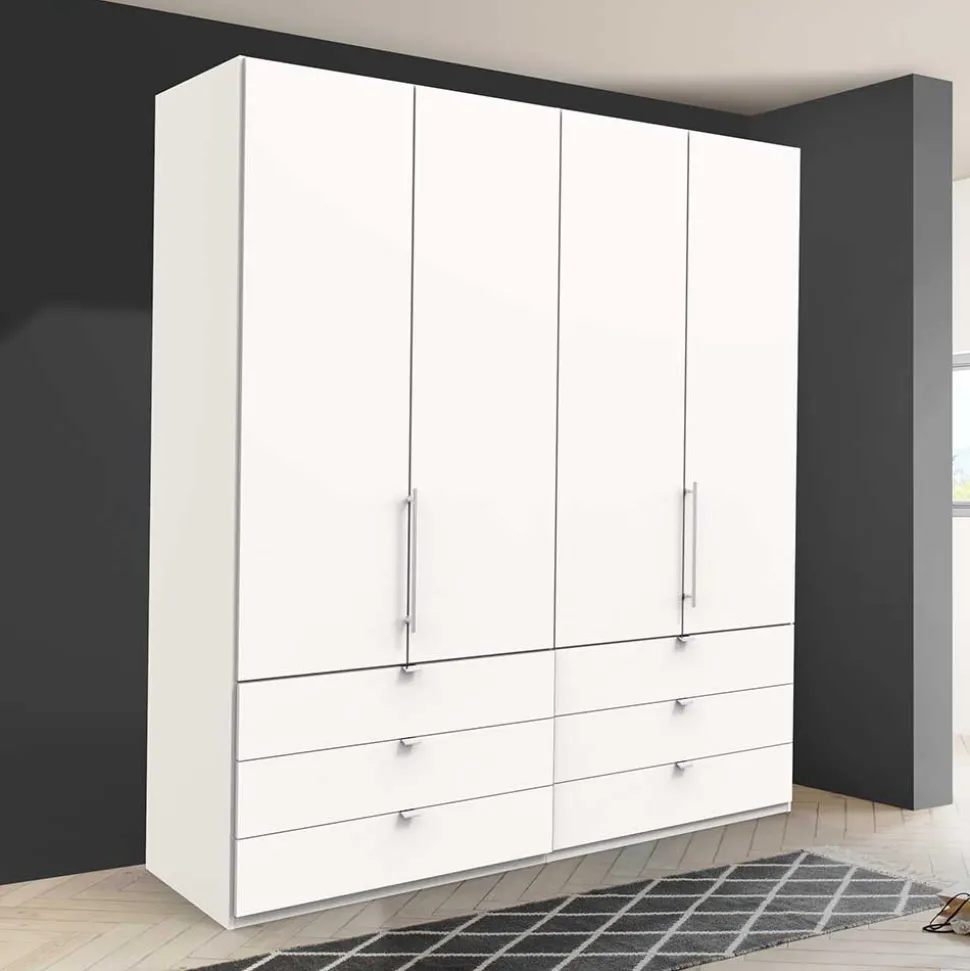Weißer Schlafzimmerschrank mit Falttüren - Donpiave