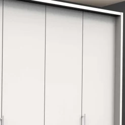 Weißer Schlafzimmerschrank mit Falttüren - Donpiave