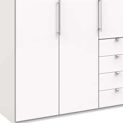 Weißer Schrank für Kleidung mit Falttüren - Donpiave