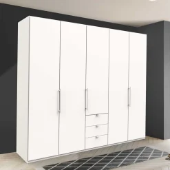 Weißer Schrank mit zwei Falttüren & Tür - Donpiave