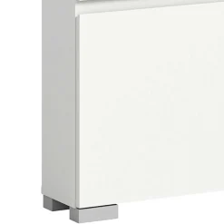 Weißer Schuhklappen-Schrank mit drei Klappen - Dany