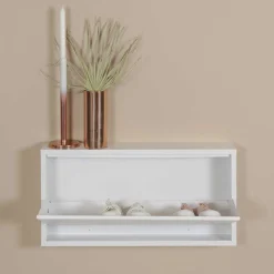Weißer Schuhschrank für die Wandmontage - Vitalrov
