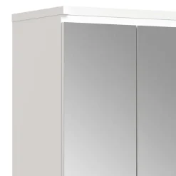 Weißer Schuhschrank mit vier Spiegeltüren - Dany