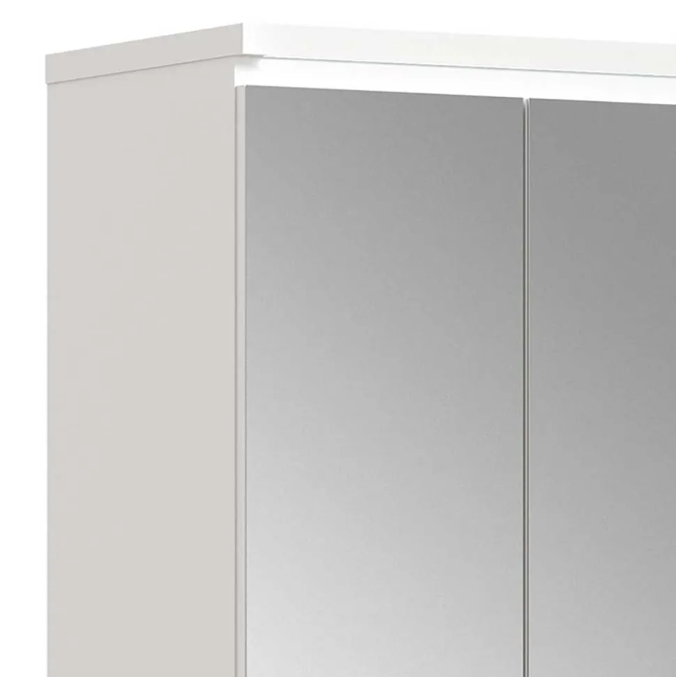 Weißer Schuhschrank mit vier Spiegeltüren - Dany