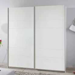 Weißer Schwebetürenschrank 179 cm breit - Ordinia