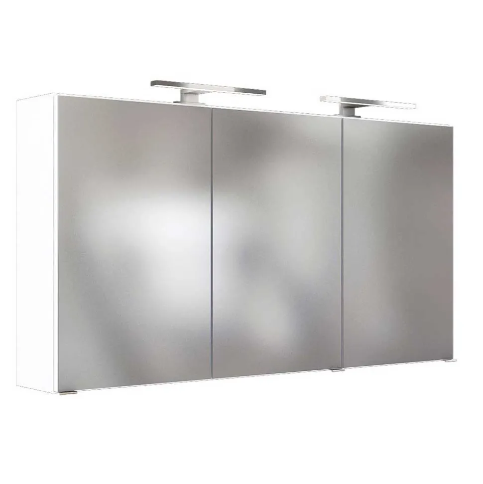 Weißer Spiegelschrank in 120cm Breite - Vandan