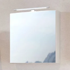 Weißer Spiegelschrank 1-türig - Enwicos