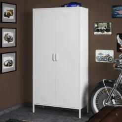 Weißer Universalschrank aus Metall - Elyett