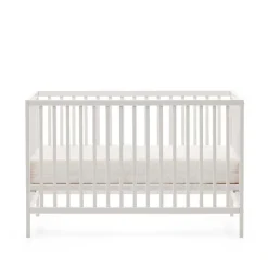 Weißes Babybett mit Rundum-Gitter - Tijong