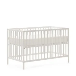 Weißes Babybett mit Rundum-Gitter - Tijong