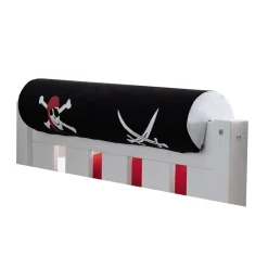 Weißes Doppelstockbett Pirat mit Rutsche - Cosenza