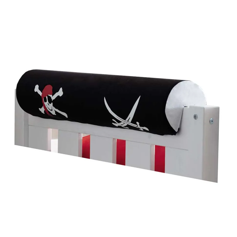 Weißes Doppelstockbett Pirat mit Rutsche - Cosenza