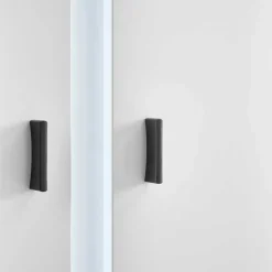 Weißes Highboard mit Glaseinsatz und LED Beleuchtung - Tirol