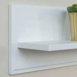 Weißes Hängeboard aus Massivholz - Presto