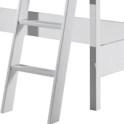 Weißes Hochbett aus Massivholz - Sarabuja