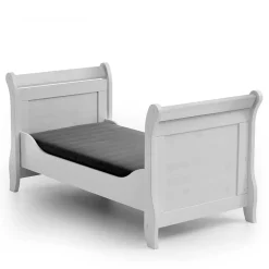 Weißes Holz Babybett inklusive Umbauseiten - Satumare