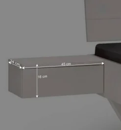 Weißes Kiefernholz-Bett mit Holzkufen - Ondeon