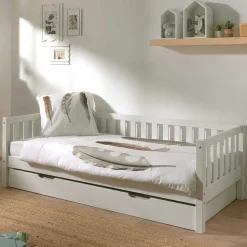 Weißes Kojenbett 90x200 cm aus Kiefer - Molo