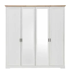 Weißes Landhaus Schlafzimmer Set - Maggio (fünfteilig)