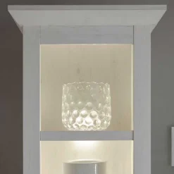 Weißes Landhausregal mit Flaschenfach - Chelles