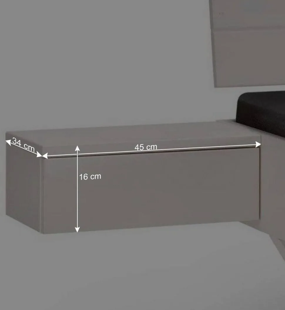 Weißes Massivholzbett mit Kufen - Odrato