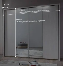 Weißes Schlafzimmerset Arneta mit Einzelbett 100x200cm (dreiteilig)