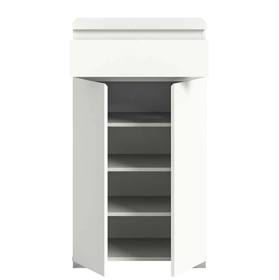 Weißes Schuh-Vertiko in modernem Design - Dany