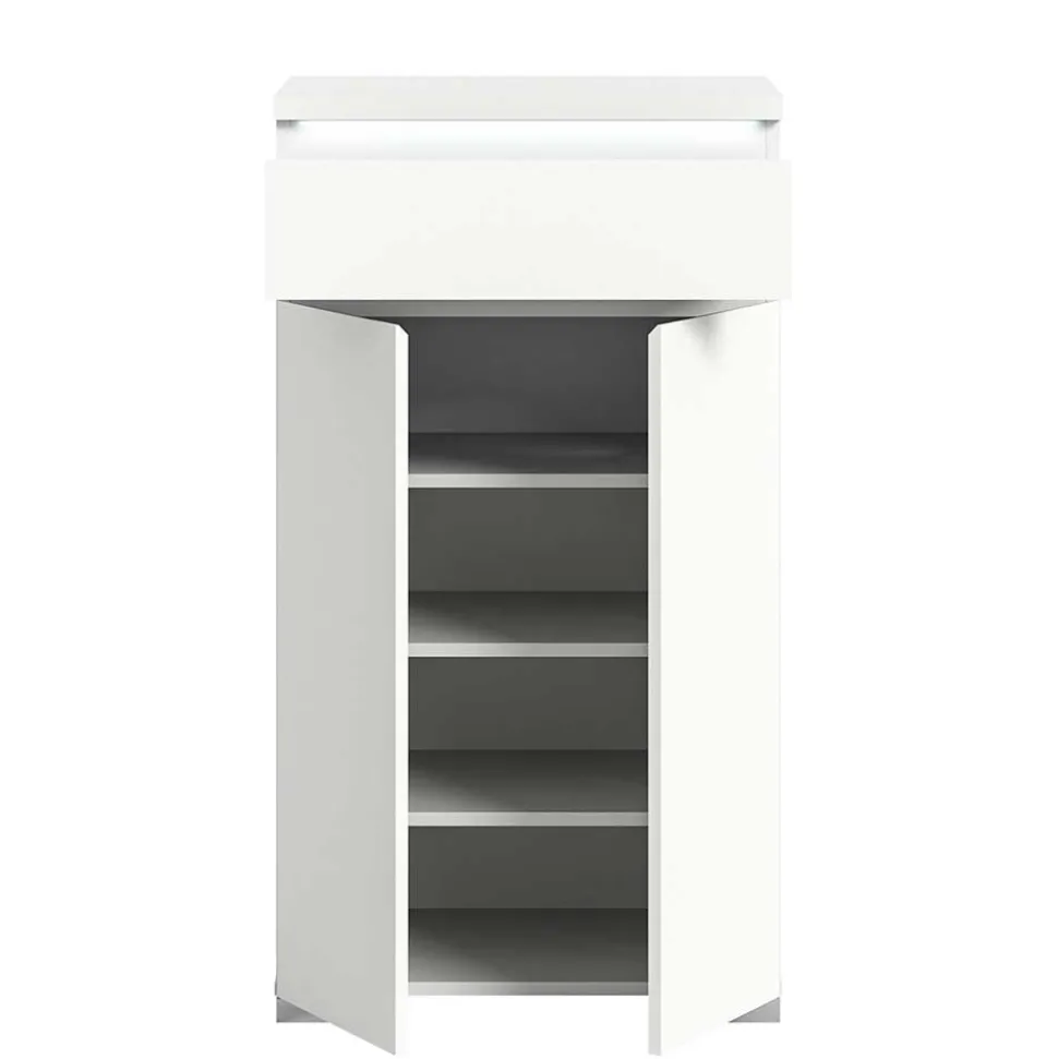 Weißes Schuh-Vertiko in modernem Design - Dany