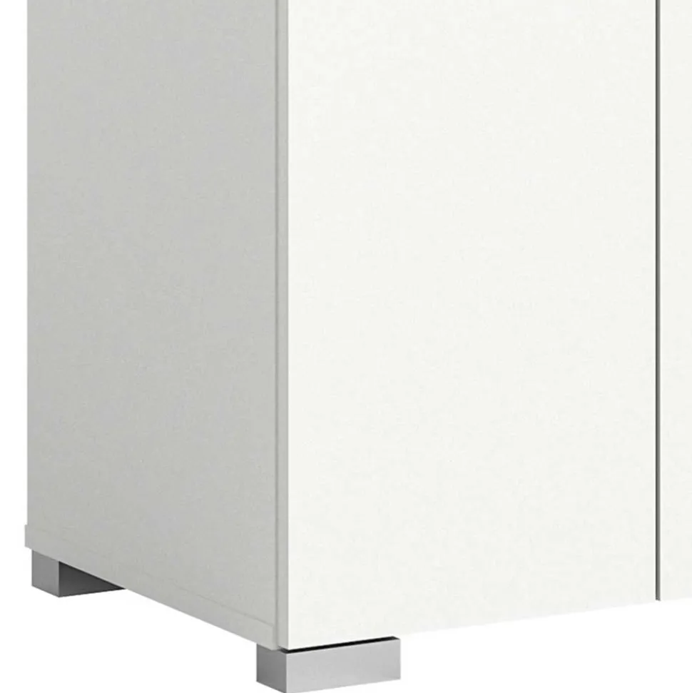 Weißes Schuh-Vertiko in modernem Design - Dany