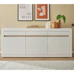 Weißes Sideboard mit 217 cm Breite - Ilana