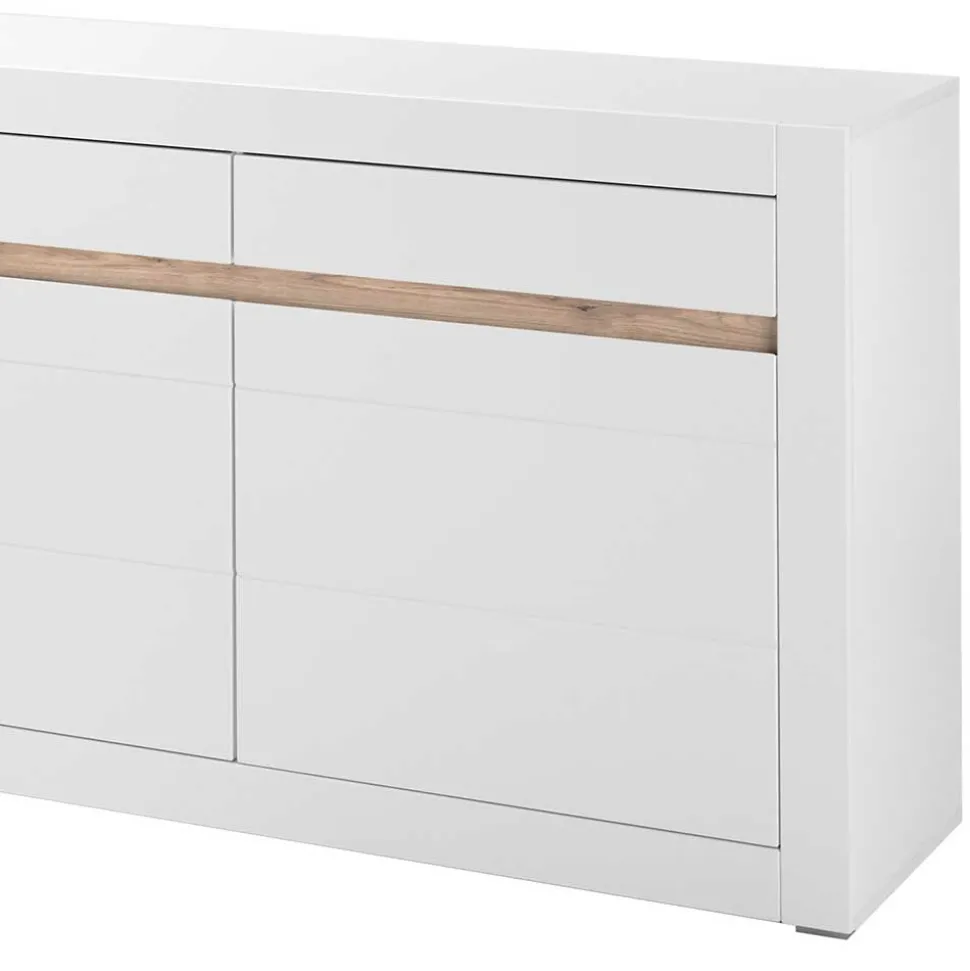 Weißes Sideboard mit 217 cm Breite - Ilana