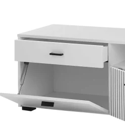 Weißes TV Board 150 cm breit - Dualkos