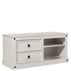 Weißes TV Board im Landhaus Design - Segrino