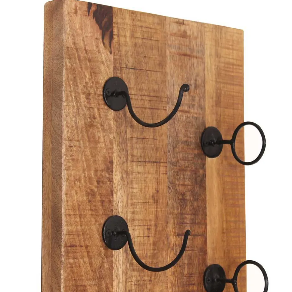 Weinflaschenhalter aus Mangobaum Massivholz - Indri