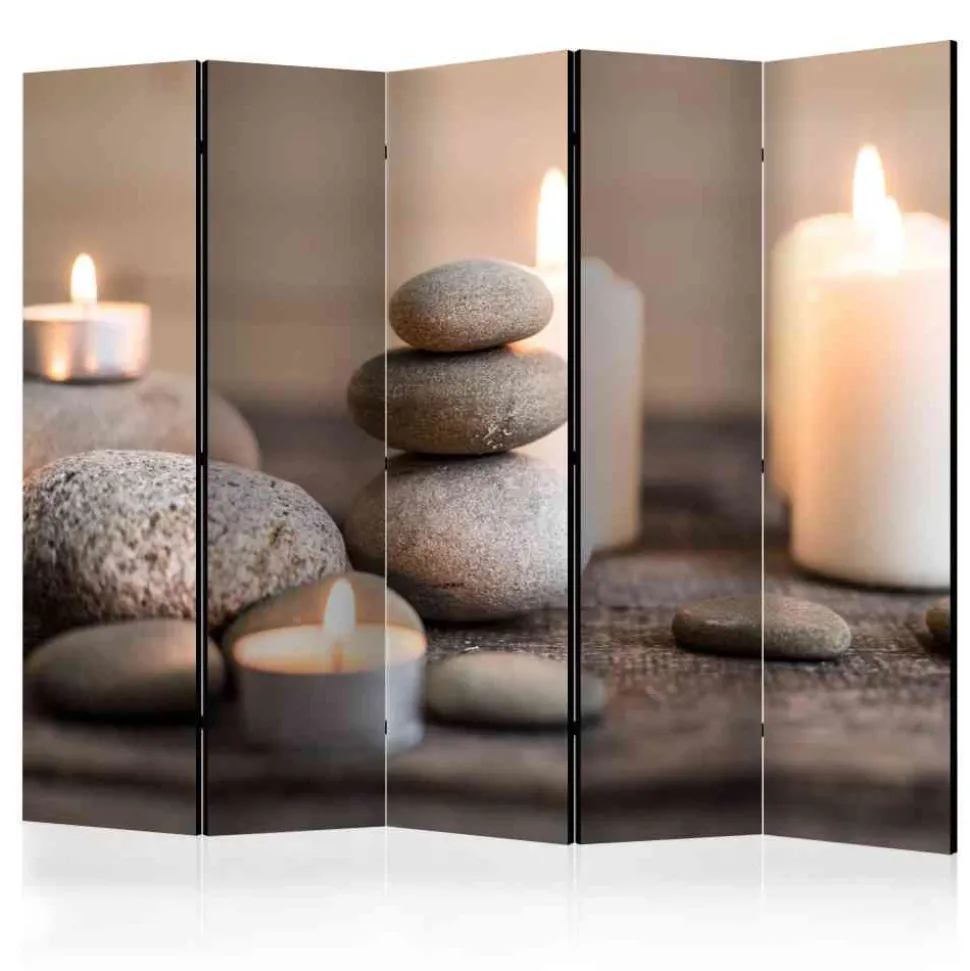 Wellness Wohnraum Trennwand mit Foto - Evilla