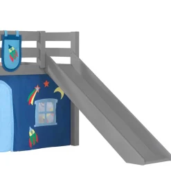 Weltraum Spielbett Hochbett in Grau - Wale