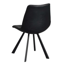 White Wash Eiche Tisch mit 4 Stühlen - Pulva (fünfteilig)