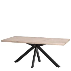 White Wash Esszimmertisch mit Baumkante - Wieza