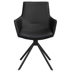 White Wash Tisch & Lederstühle - Senatau (siebenteilig)