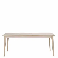 White Wash Tisch & Stühle Schwarz - Pessoa (siebenteilig)