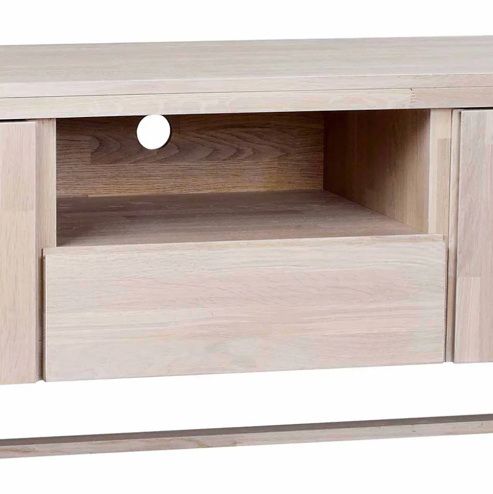 White Wash TV Lowboard aus Eiche - Dioca