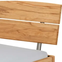 Wildbuche Bett mit Metallkufen in Anthrazit - Plestna